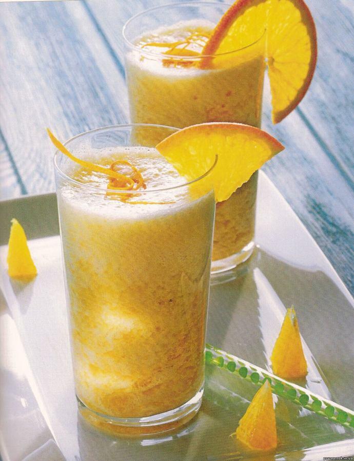 смузи с апельсином и бананом